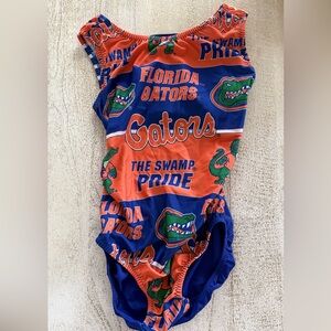 Florida Gators Kids One-Piece Leotard/Swimsuit - Blue & Orange